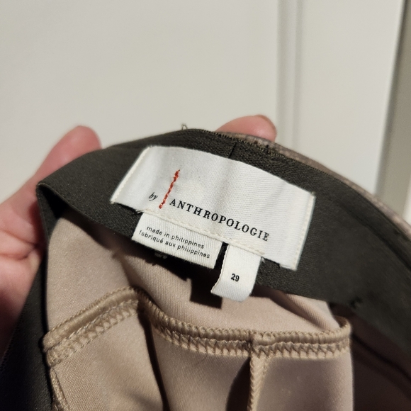 Anthropologie Metallic Snakeskin Moto Metallic Scuba Leggings Pants Size 29 - Picture 8 of 12